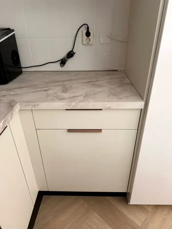 Worktop and drawer